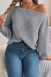 Off-Shoulder Knit Sweater