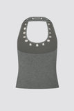 Grommet Detail Racer Tank