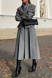 Tailored Blazer and Skirt Set