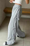 Relaxed Drawstring Wide-Leg Pants