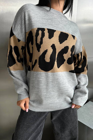 Leopard Patterned Sweater