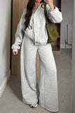 Button-Down Relaxed Pants Set