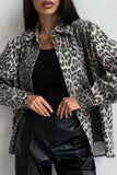 Animal Print Oversized Jacket