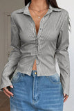 Striped Button-Down Shirt