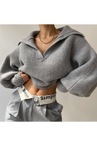 Cozy Ribbed V-Neck Sweater