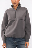 Quarter-Zip Casual Sweatshirt