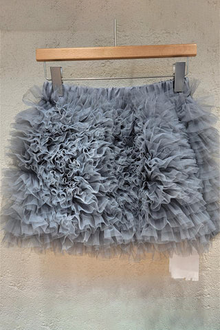 Ruffle Layered Mini Skirt