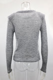 Sheer Long-Sleeve Knit Top