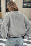 Knit Cardigan with Contrast Trim