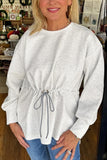 Drawstring Waist Sweatshirt