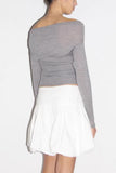Stylish Off-Shoulder Knit Top