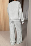 Button-Down Relaxed Pants Set