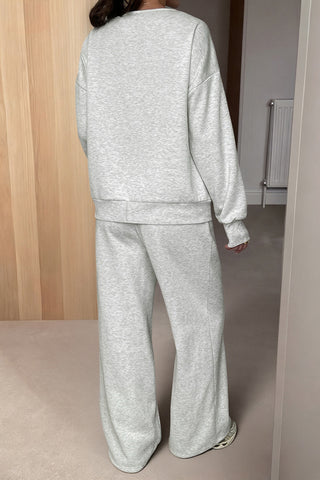 Button-Down Relaxed Pants Set