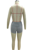 High-Waist Foldover Casual Shorts