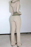 Casual Zip-Up Hoodie and Jogger Set