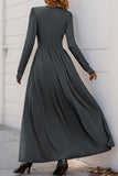 Elegant V-Neck Casual Maxi Dress