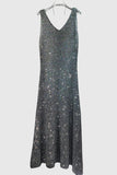 Sleeveless Sparkle Midi Dress