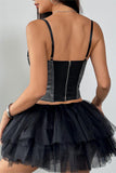 Lace Trim Grommet Tank Top