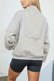 Zip-Up Oversized Sweatshirt