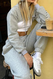Cut-Out Hoodie and Sweatpants Set