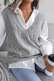 V-Neck Knit Vest