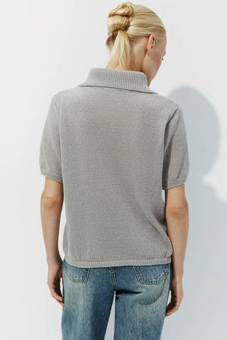 Polo Collar Knit T-Shirt