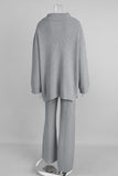 Zip-Up Relaxed Pants Set
