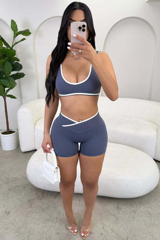 Stylish Two-Piece Short Set