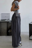 Elastic Waist Relaxed Casual Pants
