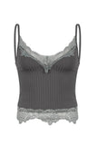 Lace Trim V-Neck Camisole