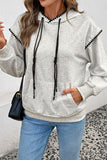 Casual Pullover Hoodie with Drawstring