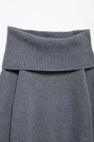 Off-Shoulder Knit Sweater