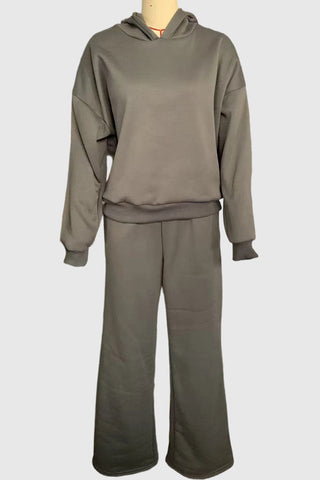 Relaxed Fit Hoodie and Pants Set
