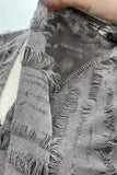 Tie-Front Ruffled Blouse