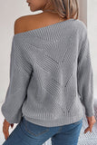 Off-Shoulder Knit Sweater