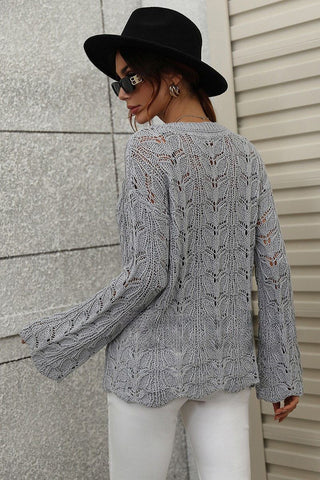Elegant Lace Knit Sweater