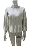 Abstract Patterned Oversized Sweater