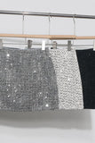 Sequin-Embellished Mini Skirt
