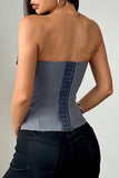 Chic Tie-Front Corset Top