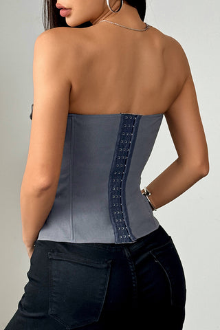 Chic Tie-Front Corset Top