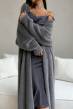 Cozy Longline Open-Front Cardigan