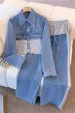 Stylish Denim and Pants Set