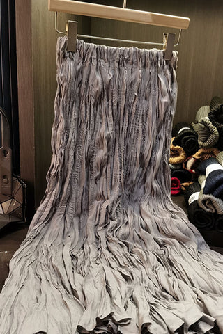 Elegant Pleated Maxi Skirt