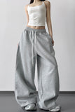 Wide-Leg Relaxed Casual Pants
