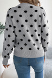 Polka Dot Knit Sweater