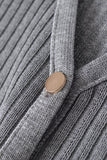Button-Front Layered-Hem T-Shirt