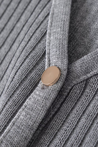 Button-Front Layered-Hem T-Shirt