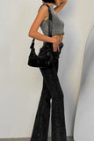 Ribbed High Neck Tank Top