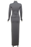 Elegant Ruched Evening Dress