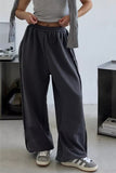 Elastic Waist Relaxed Casual Pants